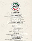 Joe’s Italian Grill menu