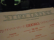 5 Line Tavern menu