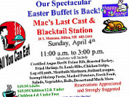 Blacktail Station Steak House menu