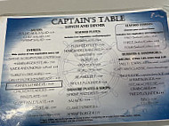 Captain's Table menu