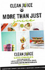 Clean Juice menu