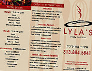 Lyla's Catering menu