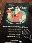 Big Mike's menu