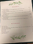 Bangkok menu