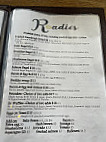 Roadies Cafe menu