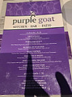 Purple Goat menu