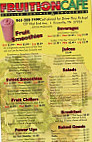 Fruition Cafe Grilled Paninis And Smoothies menu