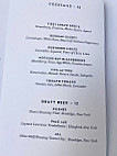 Gramercy Tavern menu