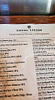Loyal Legion menu