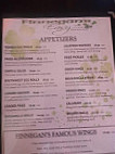 Finnegan's Easy menu