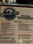 The Rockslide Brewery And menu