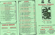 Fortune Dragon menu