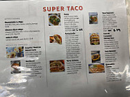 Taqueria Super Taco menu