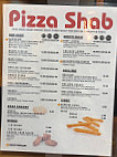 Pizza Shab menu
