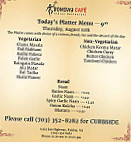 Bombay Cafe menu