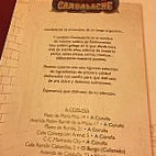 Cambalache Paseo De Ronda menu