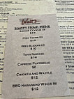 Walt's American Grille menu