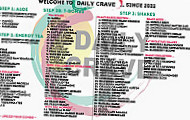 Daily Crave menu