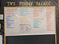 The Puddin Palace menu