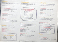 Cellar Cafe menu