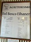 Agriturismo Dal Bosco Eibaner menu