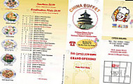 China Buffet menu