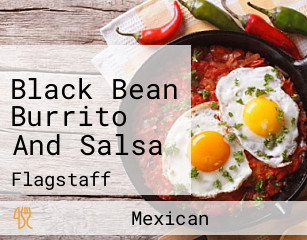 Black Bean Burrito And Salsa