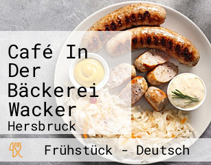 Café In Der Bäckerei Wacker