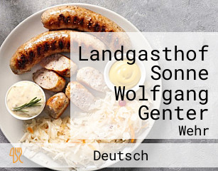 Landgasthof Sonne Wolfgang Genter