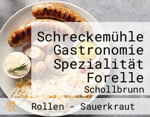 Schreckemühle Gastronomie Spezialität Forelle