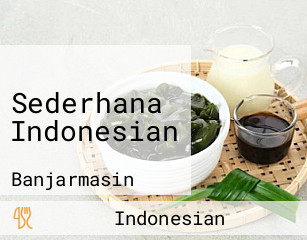 Sederhana Indonesian
