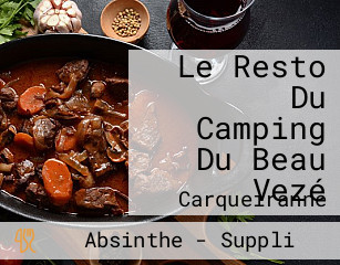 Le Resto Du Camping Du Beau Vezé