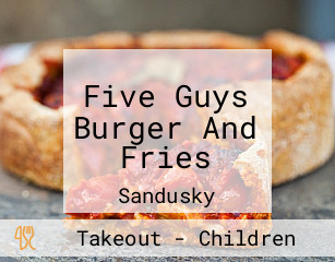Five Guys Burger And Fries