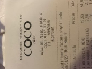 Coco Albir International Restaurant Bar