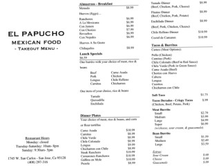El Papucho Mexican Food