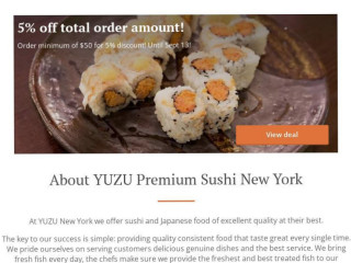 Yuzu Premium Sushi New York