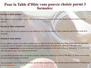 Table D`hôte