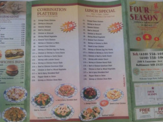 Four Seasons Chinese Food And Sandwiches