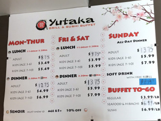 Yutaka Grill Sushi Buffet