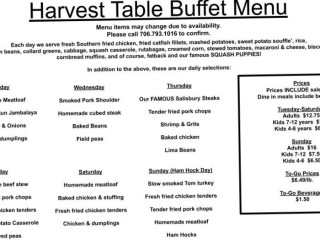 The Harvest Table Buffet
