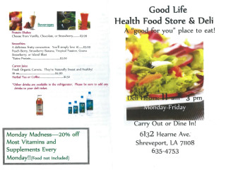 Good Life Health Foods Deli