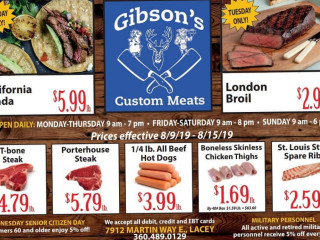 Gibson's Custom Meats