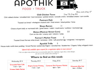 Apothik Eatery Food Truck
