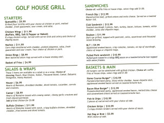Golf House Grill