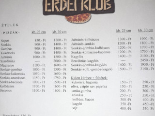 Erdei Club Pub Pizza