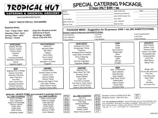 Tropical Hut Catering