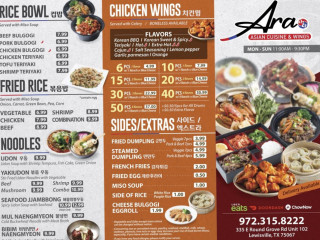 Ara Asian Cuisine Wings