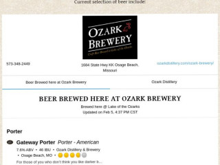 Ozark Distillery And Brewery