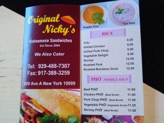 Original Nicky’s Vietnamese Sandwiches