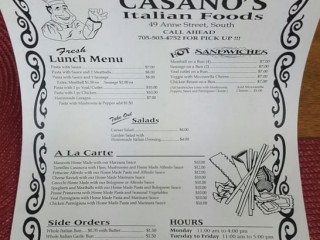 Casano's Italian And Catering